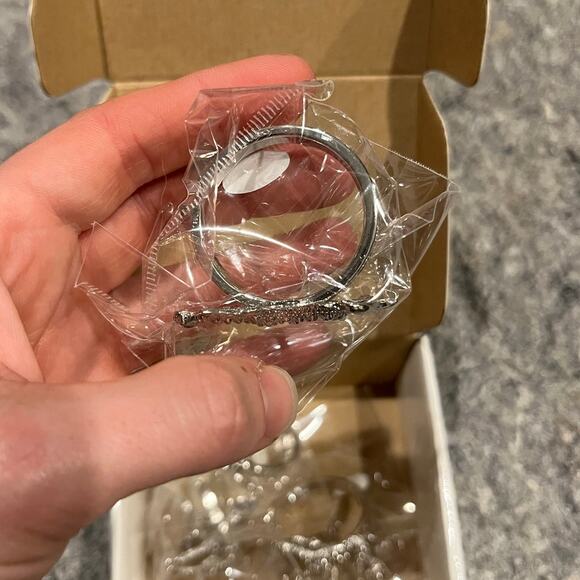 Cavali Club Silver and Crystal Horse Napkin Rings set of 4 - Picture 2 of 5